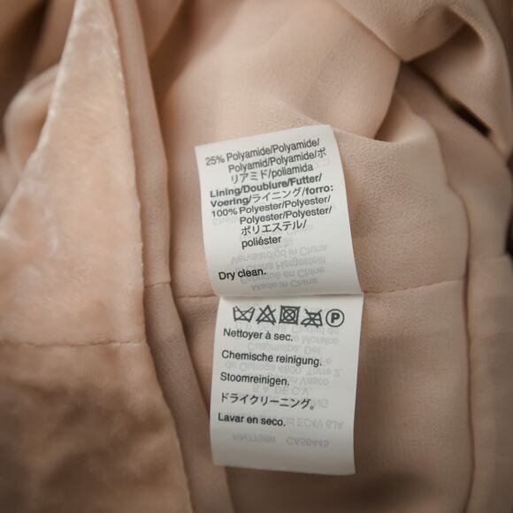 J. Crew Size 6 Pink Draped Velvet Faux Wrap V Neck Long Sleeve Tie Belt Top - Picture 6 of 7